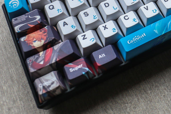 Genshin Impact Childe Theme PBT Keycaps