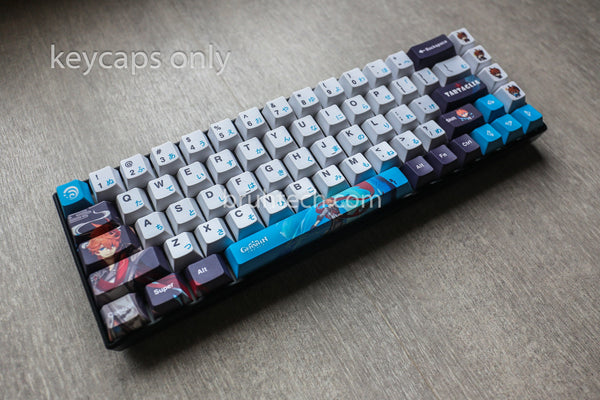 Genshin Impact Childe Theme PBT Keycaps