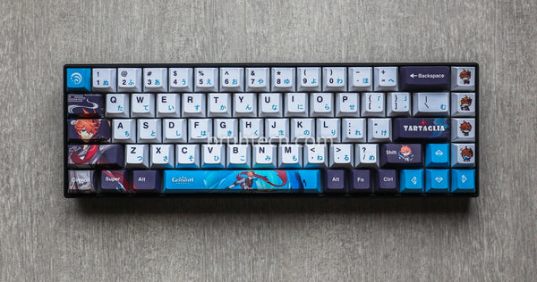 Genshin Impact Childe Theme PBT Keycaps