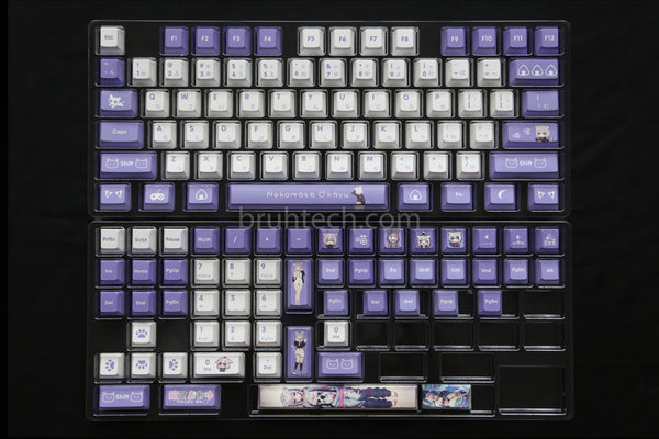 Vtuber Hololive JP Nekomata Okayu PBT Keycaps