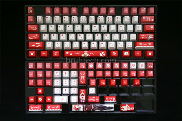 Vtuber Hololive JP Sakura Miko Theme PBT Keycaps