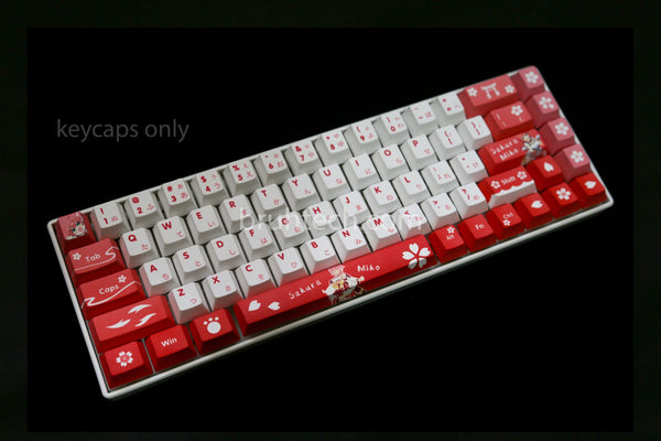 Vtuber Hololive JP Sakura Miko Theme PBT Keycaps