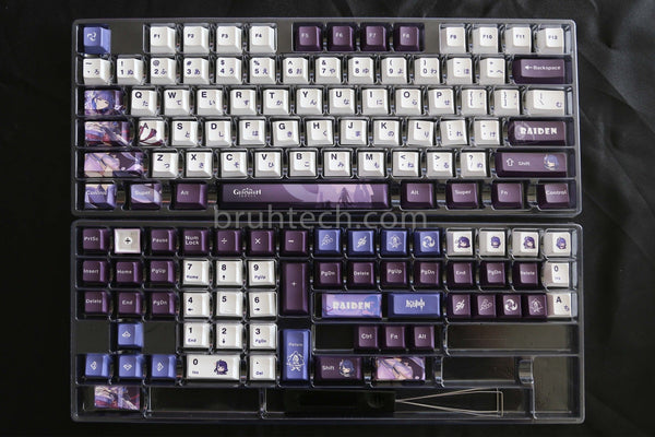 Genshin Impact Raiden Shogun Theme PBT Keycaps