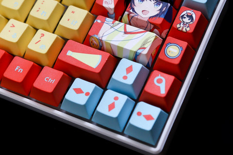 Vtuber Hololive JP Oozora Subaru Theme PBT Keycaps