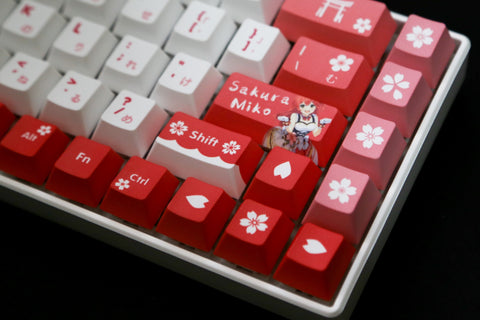 Vtuber Hololive JP Sakura Miko Theme PBT Keycaps