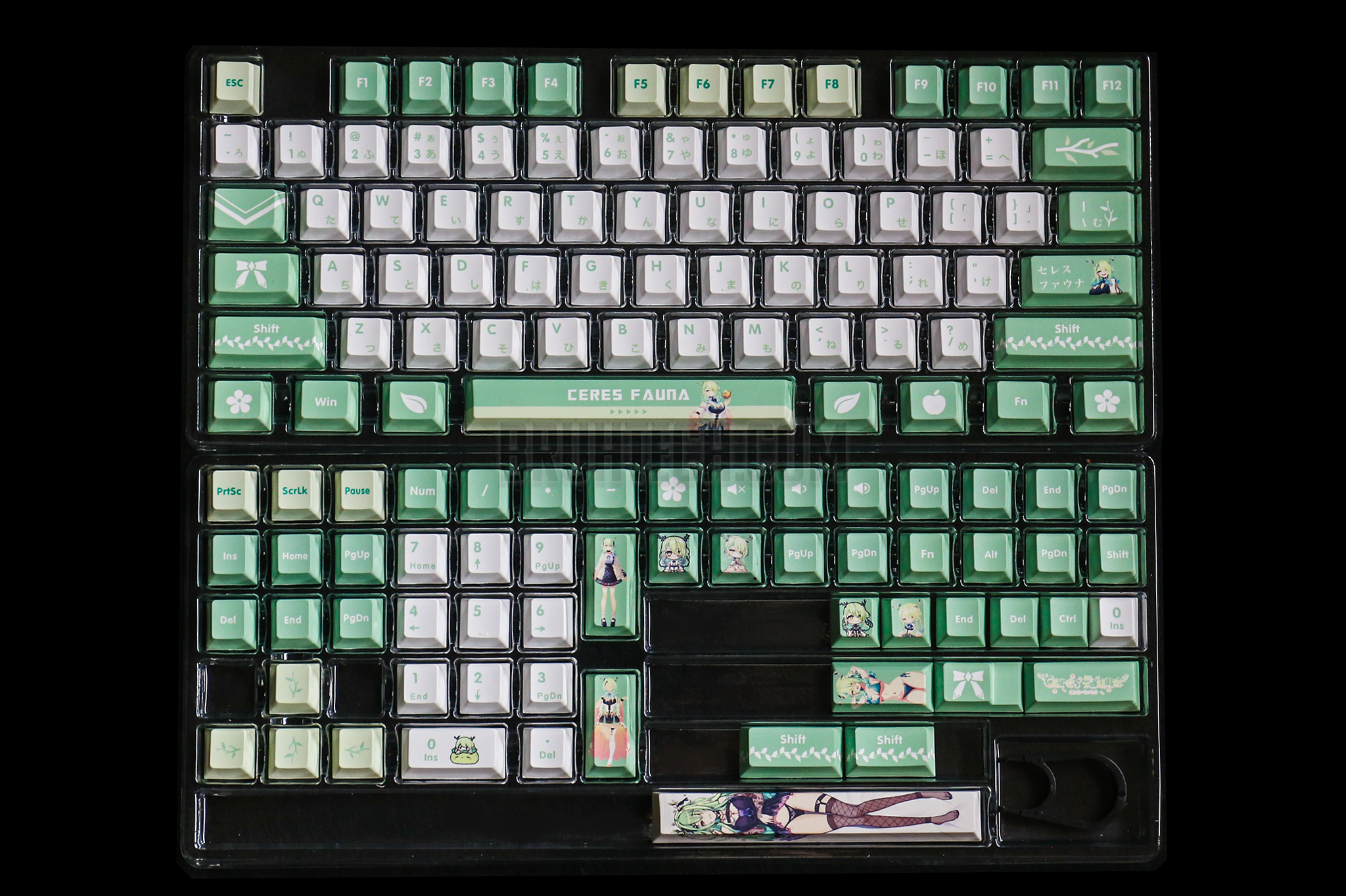 Vtuber Hololive EN Ceres Fauna Theme PBT Keycaps