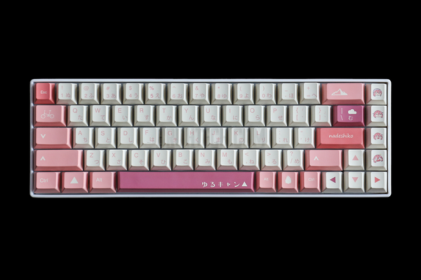 Laid Back Camp Nadeshiko Kagamihara Theme PBT Keycaps