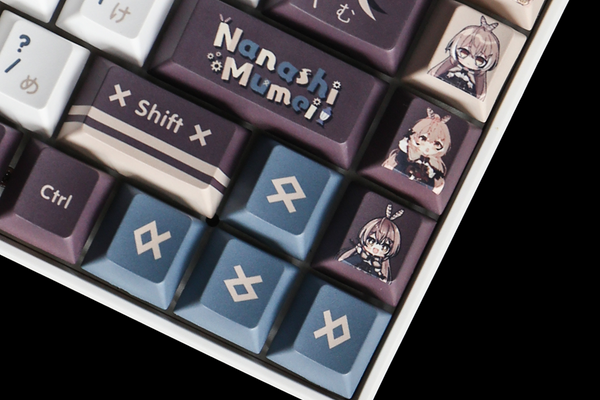 Vtuber Hololive EN Nanashi Mumei Theme PBT Keycaps