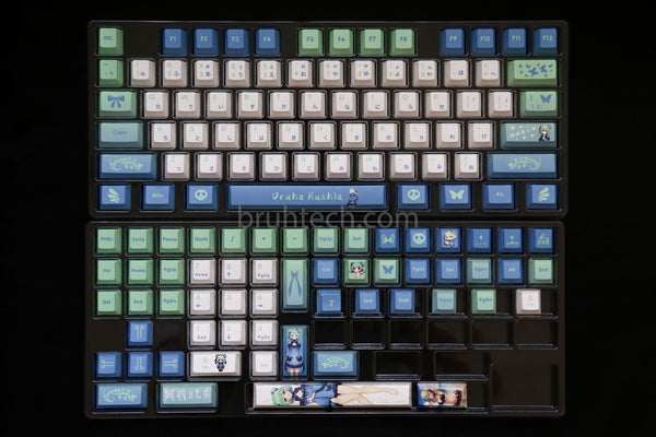 Vtuber Hololive JP Uruha Rushia Theme PBT Keycaps