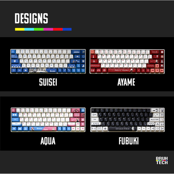 Custom Hololive Vtuber Mechanical Keyboard