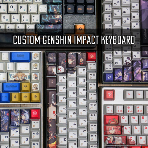 Custom Genshin Impact Mechanical Keyboard