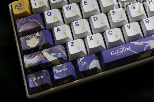 Genshin Impact Keqing Theme PBT Keycaps